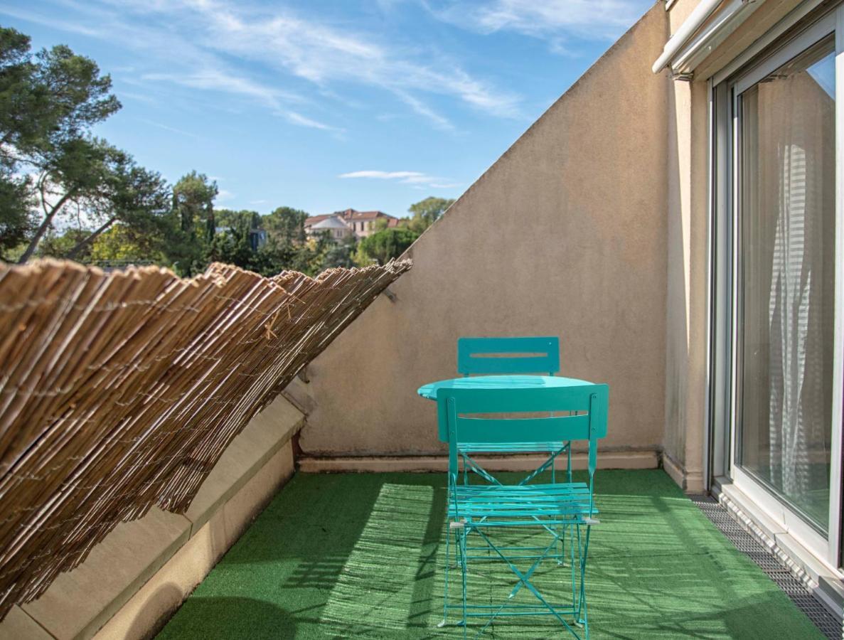 Studio terrasse Montpellier - Parking privé - Proche ligne 1 Eksteriør billede